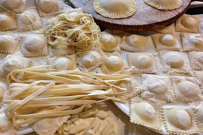 Colorful Tagliatelle & Walnut Ravioli  Home Cooking in Spoleto - What to Expect from the Tagliatelle & Walnut Ravioli Cooking Class