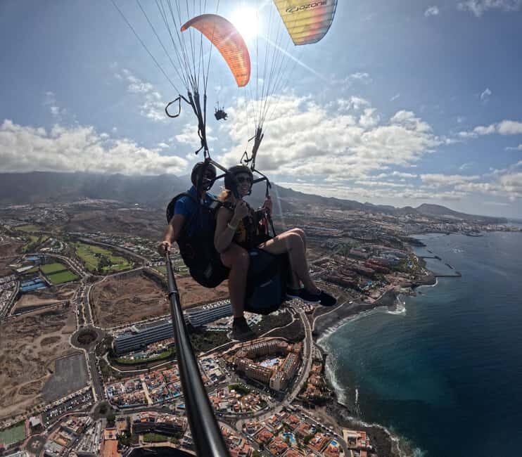 Costa Adeje, Paragliding with pick up service and 5 free photos! - Key Points