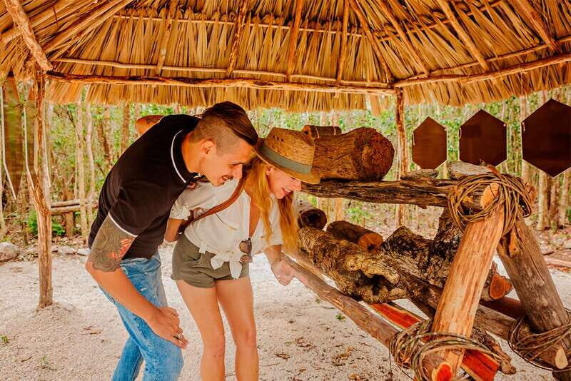 Cozumel: General Entrance to Mayan Bee Sanctuary - The Artistic and Natural Setting