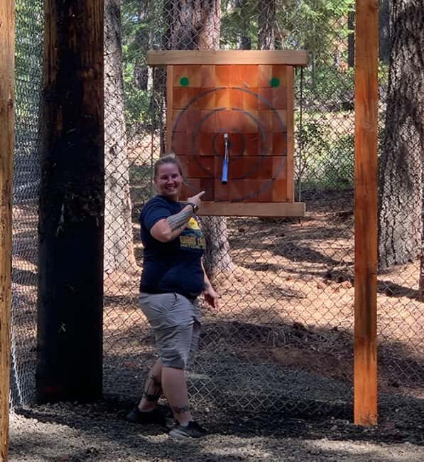 Crater Lake Axe Throwing Experience - The Food and Drink Aspect