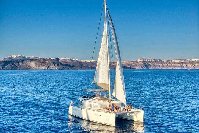 Deluxe Santorini Sailing with BBQ and Drinks Shared Tour - Food and Drinks