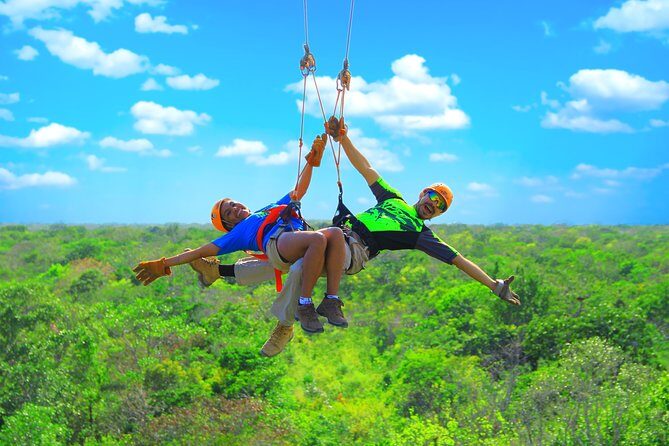 Discover an amazing world:Cenote exploration and jungle soaring. Buffet included - Discover an amazing world: Cenote exploration and jungle soaring. Buffet included