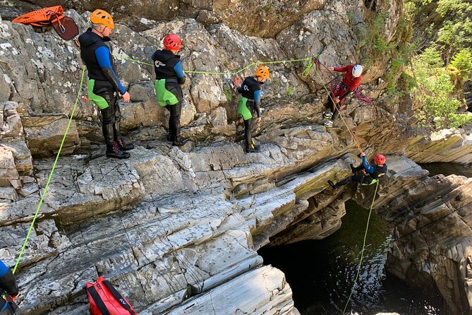 Discover Canyoning at Bruar Falls - Stop 1 and Stop 2: House of Bruar to The Canyoning Company