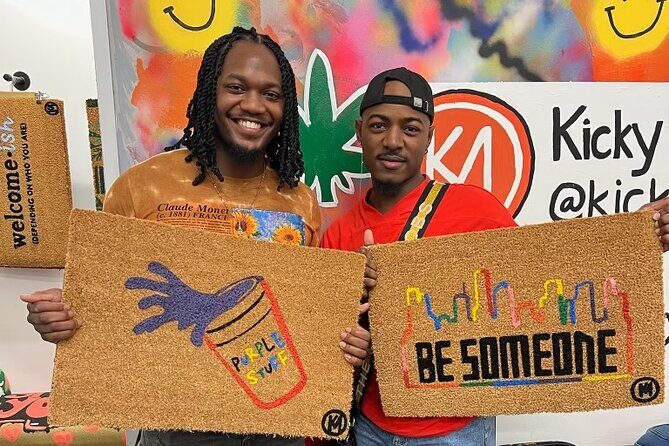 Doormat Paint Party in Houston - What to Expect from the Doormat Painting Experience