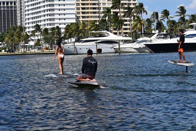 Double eFoil Lesson 2 People 2 Boards - This is a review of the Double eFoil Lesson in Fort Lauderdale — and honestly, it sounds pretty exciting. If you’ve ever been curious about the sensation of flying over water, this might be just the thing to try. While we havent personally done this tour, the glowing reviews and detailed info suggest it’s a top-notch experience for those interested in trying out a new water sport. Think of it as an adrenaline rush mixed with a surprising sense of calm as you glide over the water.