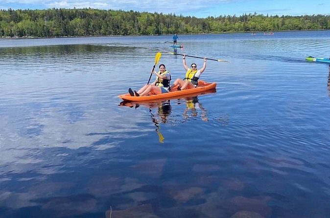 Double Kayak Rental - Discovering Long Lake and Its Surroundings