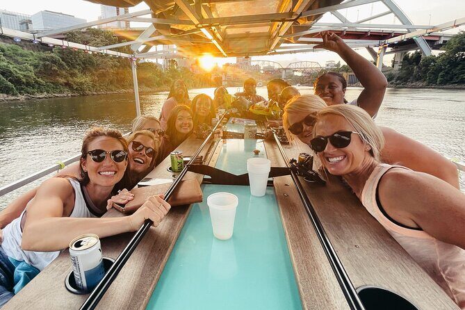 Downtown Nashville Pedal Pontoon Boat Cruise with Captain - Key Points