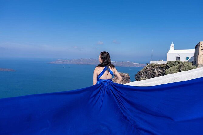 Dreamy Flying Dress Photoshoot in Santorini - The Photos and Delivery