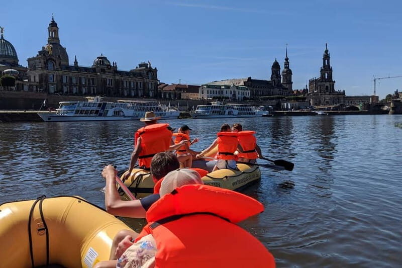 Dresden: Im Schlauchboot von "Blaues Wunder" bis DD-Altstadt - An Overview of the Inflatable Boat Tour in Dresden