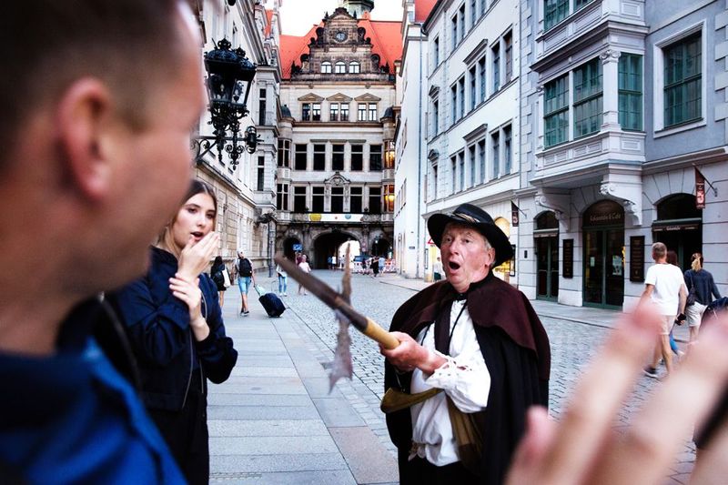 Dresden: The Original Night Watchman Tour in Lantern Light - Schlossplatz Dresden and palace-square pacing