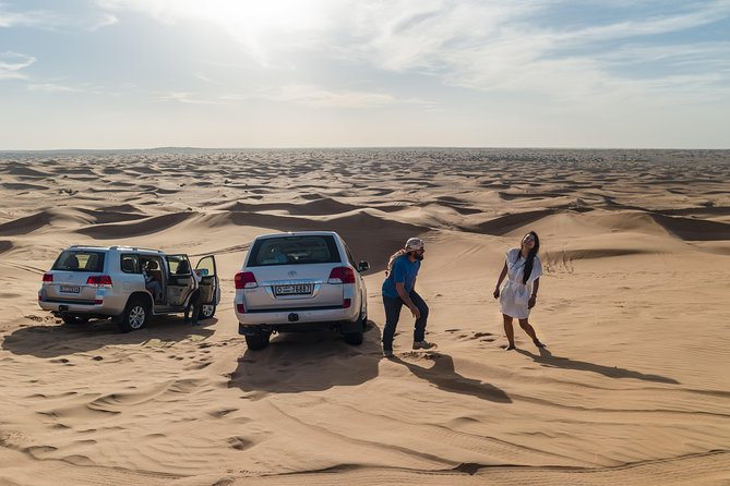 Dubai Desert Discovery: Red Dunes Safari, Sandboard & Camel Ride - Safety and vehicle details that actually matter
