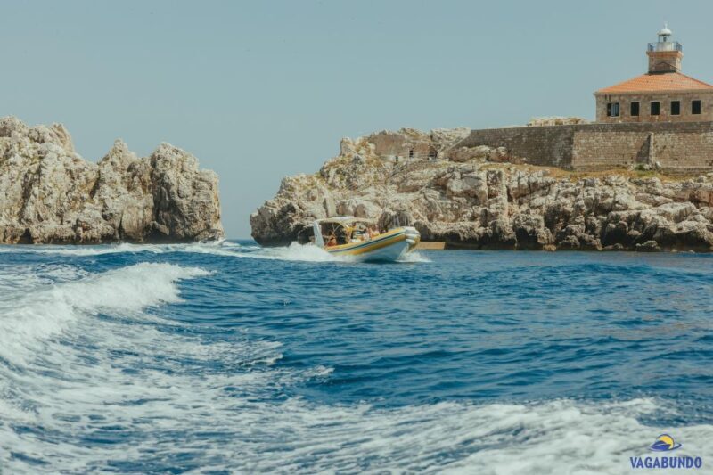 Dubrovnik: Morning Blue Cave speedboat tour with drinks - Sunj Beach on Lopud Island