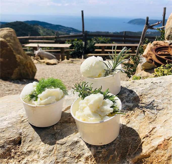 E-Bike & Snack with Goat Ice Cream on a Panoramic Hill on Elba Island - Key Points