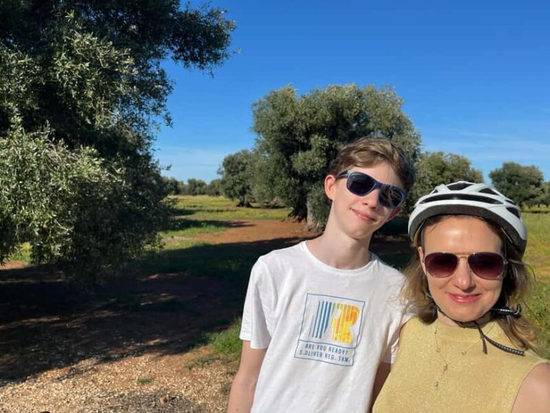 E-bike tour from Monopoli to the rocky village of St. Andrew - Visiting a Historic Farmhouse and Olive Plantation