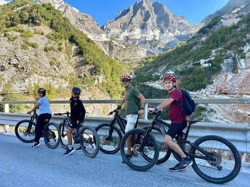 E-Bike Tour to the Carrara Marble Quarries with lard tasting - Key Points