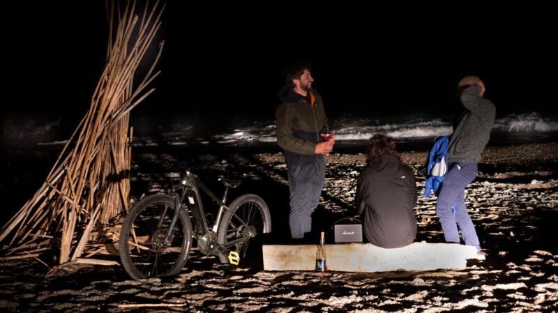 E-biking with the full moon reflected on the sea at Costa dei Gabbiani - The Setting and Atmosphere