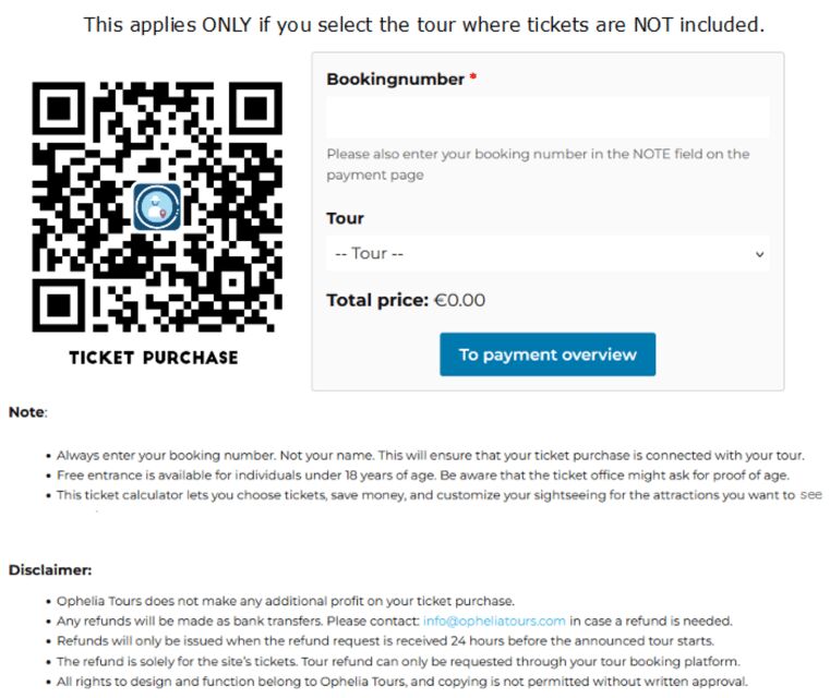 Easy Pace Tour of Kronbog Castle & Frederiksborg Palace W - FAQ