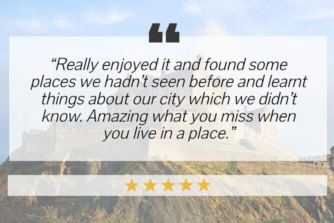 Edinburgh Quest: Self Guided City Walk & Immersive Treasure Hunt - Authentic Voices: What Others Have Said