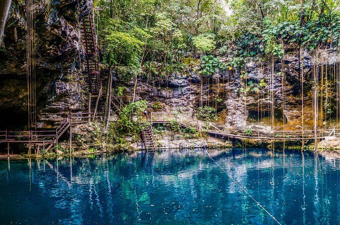 Ek Balam, Pink Lakes, Cenote & Tequila Factory Semi-Private Tour - FAQs