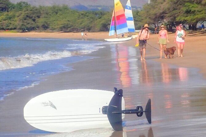 Electric Foilboard rides/lessons/sessions at Sugar Beach, Maui - Key Points