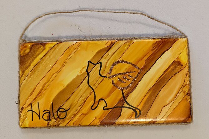 Embossed Alcohol Ink Tile in Estes Park - What is the Embossed Alcohol Ink Tile Workshop?