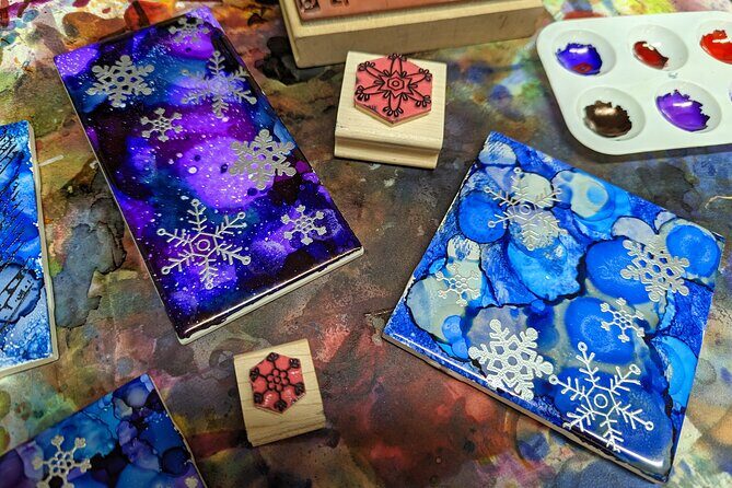 Embossed Alcohol Ink Tile in Estes Park - The Location and Meeting Details