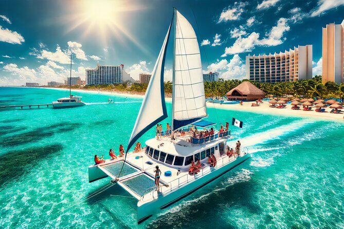 Exciting Catamaran Tour to Isla Mujeres, from Cancún! - Key Points