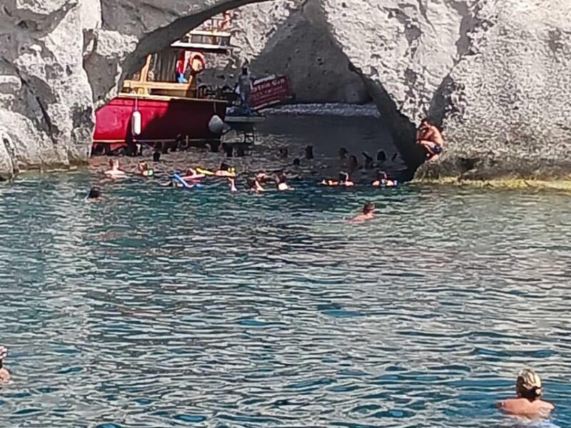 FALIRAKI: BOAT TRIP TO ANTONY QUINN, LADIKO, AFANDOU CAVES - The Crew and the Atmosphere