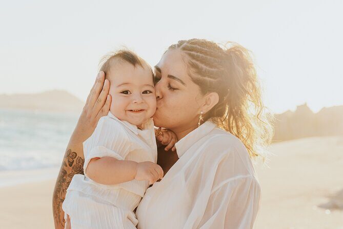 Family photo shoot on beach monuments - The Experience in Detail