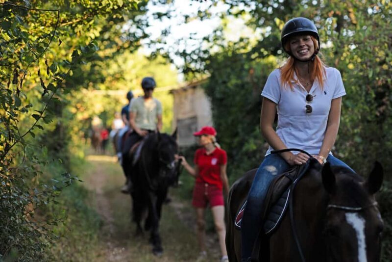Fazana: Sunset 1-hour Horse Riding in Nature with Guide - Key Points: