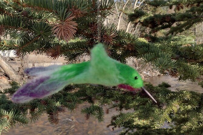 Felting Hummingbird Ornament Class in Estes Park - Key Points
