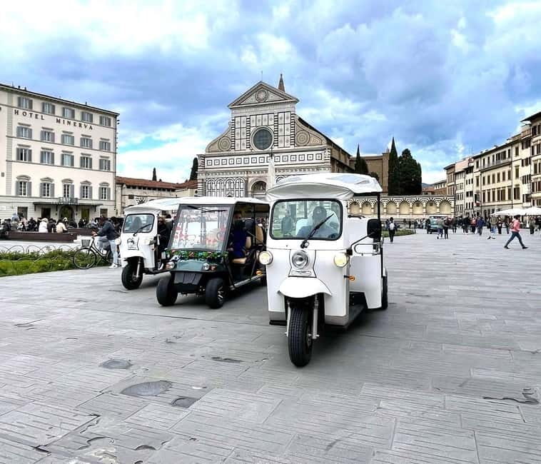 Florence: Eco Golf Car & Tuk Tuk City Tour (save the planet) - Key Points