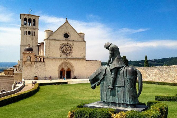 Florence to Rome luxury transfer with Assisi & Orvieto tour and light lunch - Key Points