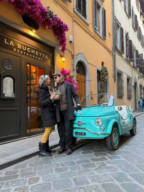 Florence Vintage Electric Fiat 500  Private City Tour - The First Major Stop: San Miniato al Monte