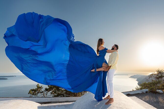 Flying Dress © Photoshoot in Santorini: Happy Birthday Package - The Sum Up