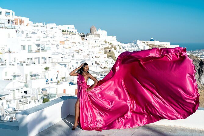 Flying Dress © Photoshoot in Santorini: Mr. President Package - Photographs and Delivery — How Good Are the Results?