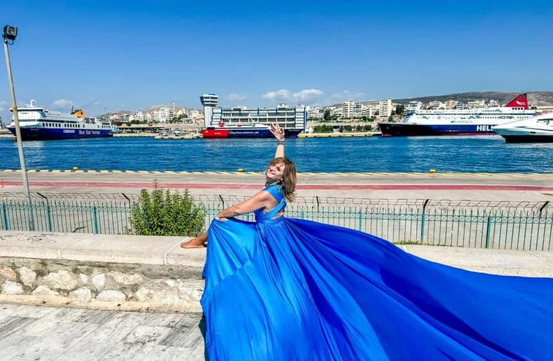 Flying Dress Photoshoot - Piraeus Cruise Port - An Honest Look at the Flying Dress Photoshoot