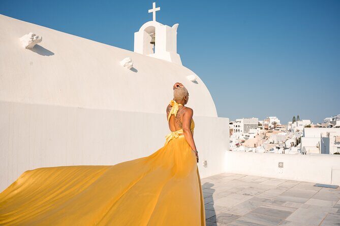 Flying Dress Private Photoshoot Santorini - The Highlights of the Experience
