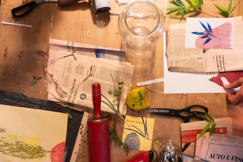 Foligno: creative craft printing workshop on SELF with tasting - Key Points