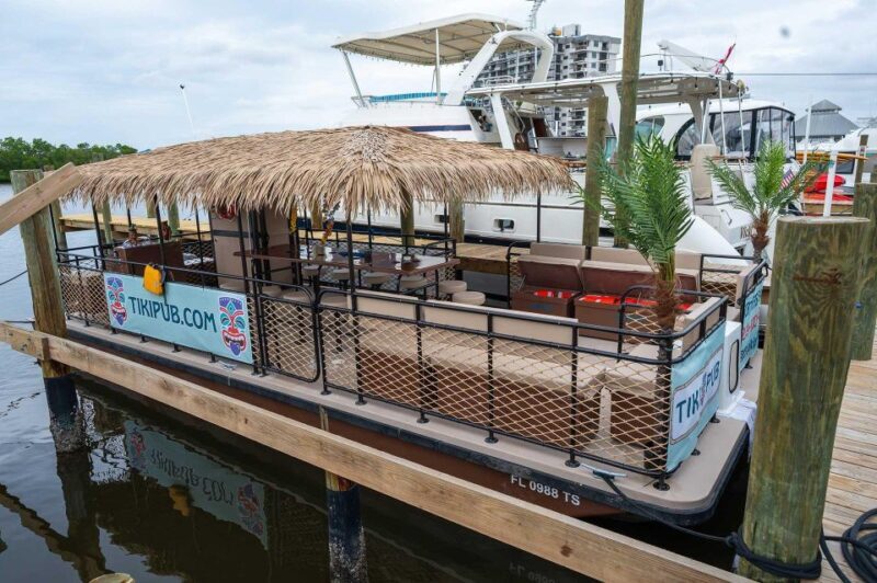 Fort Myers Beach: Adults only BYOB Tiki Pub Sunset Cruise - The Party Vibe: Dancing, Games, and Socializing
