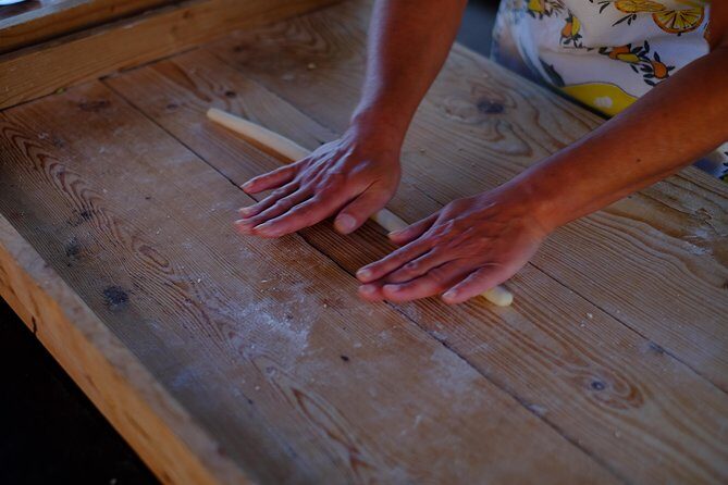 Fresh pasta and dinner in my biogarden - Discovering the Charm of a Pasta-Making Experience in Puglia
