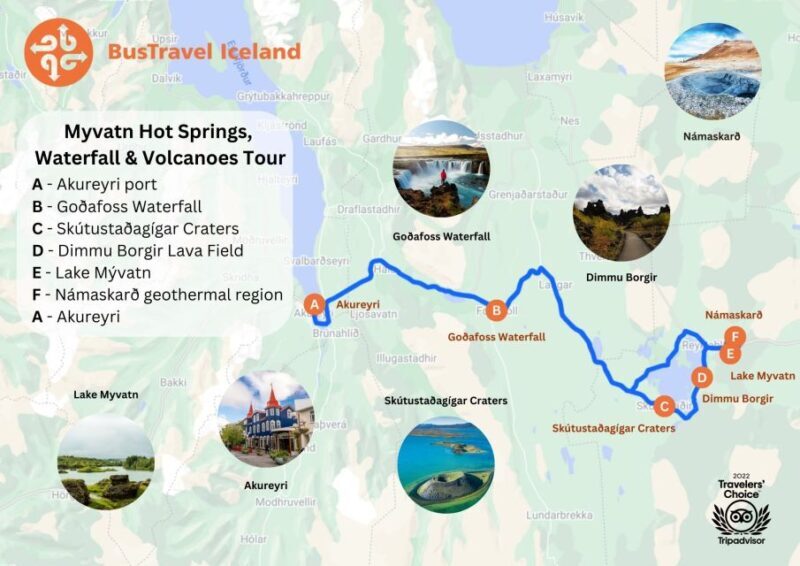 From Akureyri: Myvatn Lake, Craters, & Waterfall Tour - Key Points
