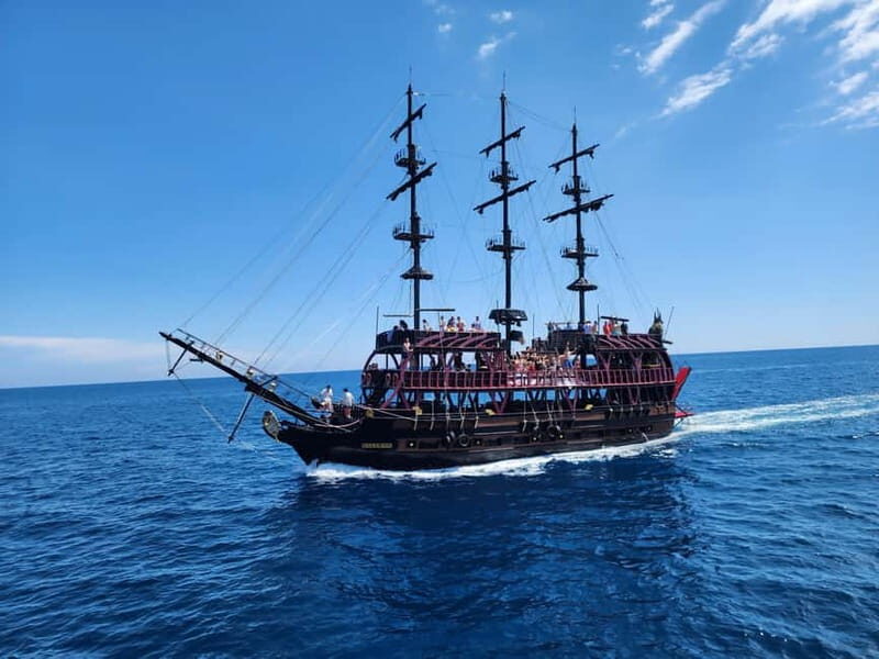 From Antalya: Kemer Pirate Party Boat Trip w/Lunch & Pickup - Key Points