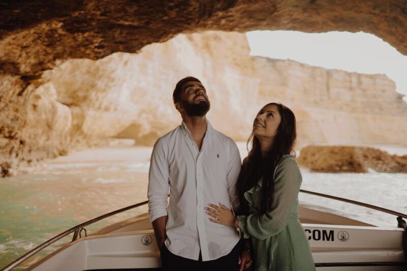 From Armação de Pêra: Private Benagil Caves Sunset Tour - Key Points