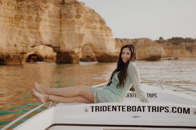 From Armação de Pêra: Private Benagil Caves Sunset Tour - An Introduction to the Private Sunset Boat Tour