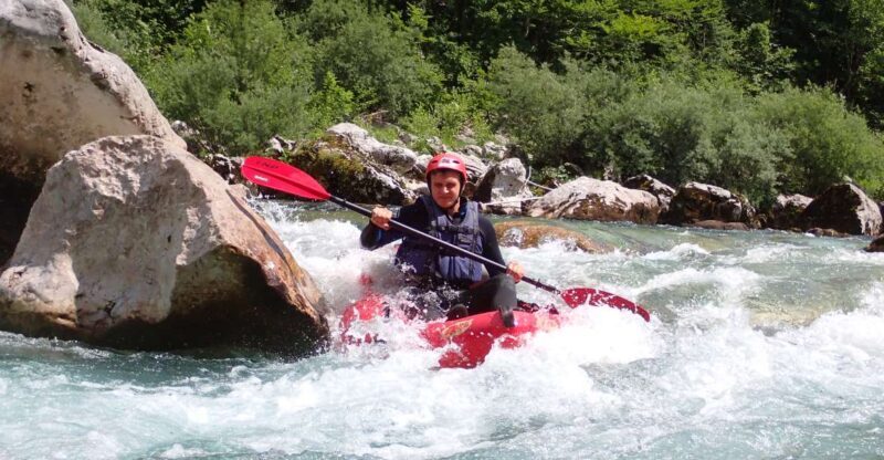 From Bovec: Whitewater kayaking on the Soa River - Key Points