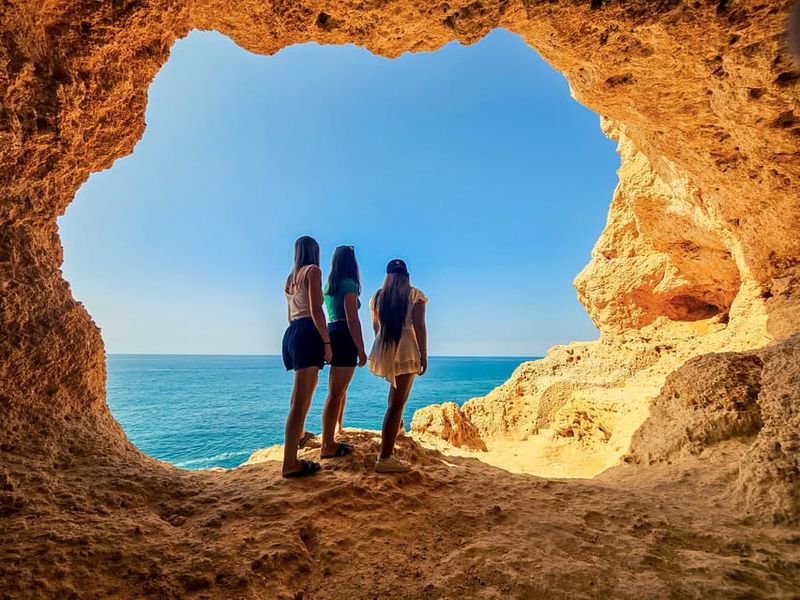 From Faro: The Original Benagil Cave, Marinha & More Tour - Cliffside walks: choose scenic routes, keep your footing