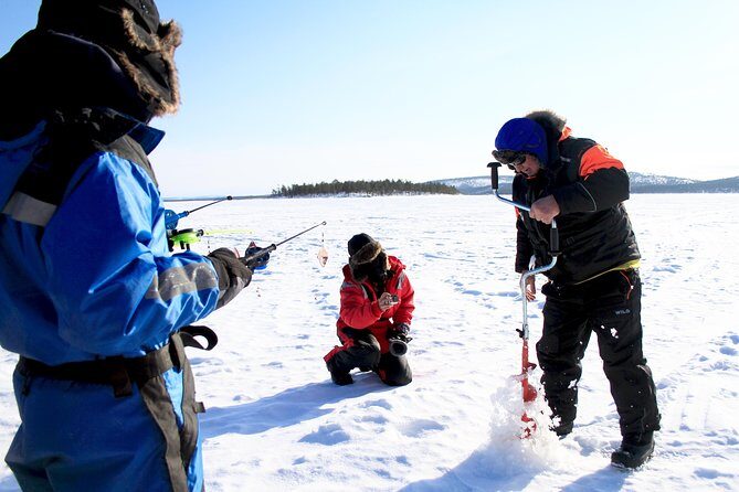 From Ivalo: Ice Fishing Safari to Lake Inari, reindeers & lunch - Key Points