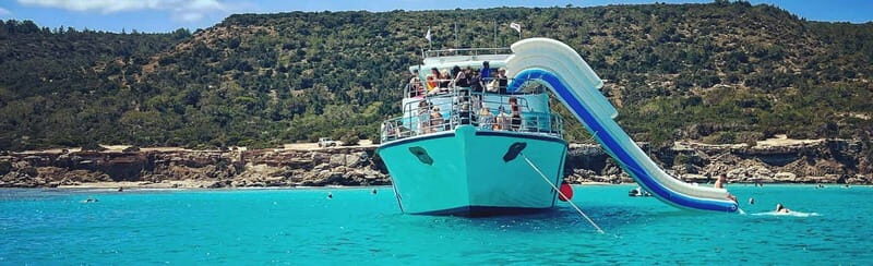 FROM LATCHI: Blue Lagoon Akamas Cruise - large water slide - FAQ