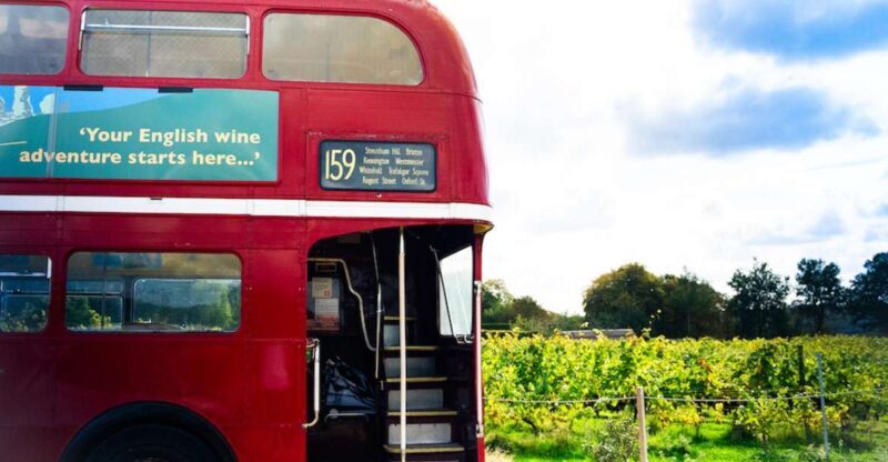From London: Vintage Bus Wine Tour with Return Train Tickets - Second Vineyard Visit & Free Time